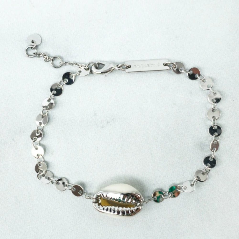 Pura Vida Shell Silver Bracelet